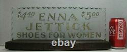 ENNA JETTICK SHOES FOR WOMEN Old Reverse on Glass Chip Scalloped Edge Sign ROG