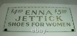 ENNA JETTICK SHOES FOR WOMEN Old Reverse on Glass Chip Scalloped Edge Sign ROG