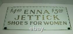 ENNA JETTICK SHOES FOR WOMEN Old Reverse on Glass Chip Scalloped Edge Sign ROG