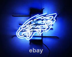 Eagle Beer Bar Party Decor Store Display Neon Sign Custom Real Glass Blue Light