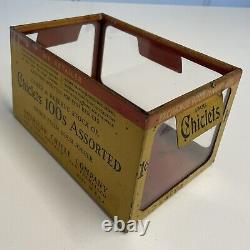 Early Adams Chiclets Gum Penny Tin Glass General Store Display