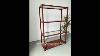 Elegant Garment Store Glass Display Showcase Cabinet Dark Wood U0026 Brushed Silver For High End Retail