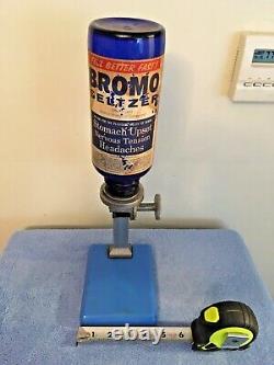 Emerson Drug Co Bromo Seltzer Pharmacy Soda Fountain Dispenser Machine Glass Jar