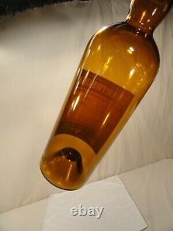 Empty Antique Large Chartreuse Store Display Glass Bottle Liqueur Bar Art Vtg