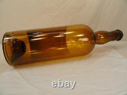 Empty Antique Large Chartreuse Store Display Glass Bottle Liqueur Bar Art Vtg