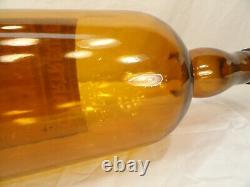 Empty Antique Large Chartreuse Store Display Glass Bottle Liqueur Bar Art Vtg