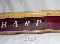 Eversharp Pens Vtg Reverse Painted Lighted Store Display Advert Sign Wood Glass