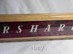 Eversharp Pens Vtg Reverse Painted Lighted Store Display Advert Sign Wood Glass