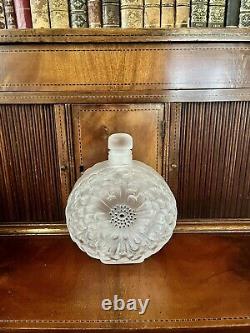 Extra Large Store Display Factice Lalique France Glass Dahlia Perfume Bottle
