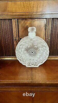 Extra Large Store Display Factice Lalique France Glass Dahlia Perfume Bottle
