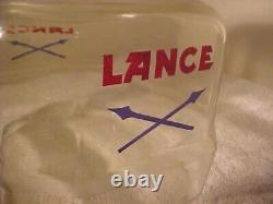 FABULOUS Original Lance Jar Store Display Large with Rare Glass Lid