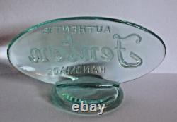 FENTON Dealer Counter 5 Display Sign Iridescent Aqua Green Glass