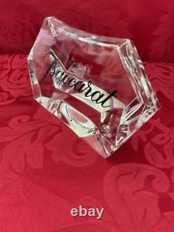FLAWLESS Glass BACCARAT France Crystal 6 STORE DISPLAY SIGN Figurine Sculpture
