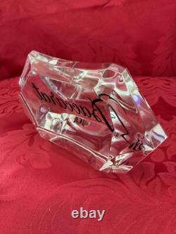 FLAWLESS Glass BACCARAT France Crystal 6 STORE DISPLAY SIGN Figurine Sculpture
