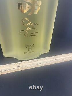 Factice Oscar de la Renta Esprit De Parfum Store Display HUGE 12 x 6 Glass