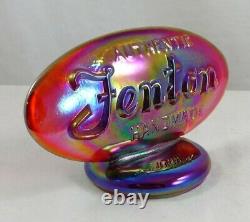 Fenton 9499 RN Red Carnival Dealer Display Oval Logo Store Display Sign Rare