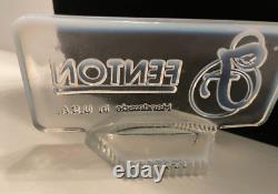Fenton French Opalescent Glass Logo Store Display Sign