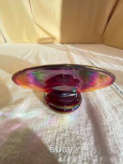 Fenton Glass Co Iridized Red/Amberina Dealer Sign-1989-Late 20th Century-Vtg