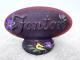 Fenton Glass Eggplant Purple Logo Display Sign Hp Goldfinch Iris Ltd Ed #17/68