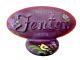 Fenton Glass Eggplant Purple Logo Display Sign Hp Goldfinch Iris Ltd Ed #64/68