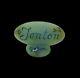 Fenton Glass Jadeite Logo Display Sign Blue Jay By M. Kibbe Limited Ed 33/51