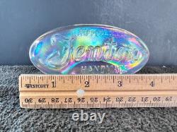 Fenton USA Art Glass Logo Store Display Sign 9499 Carnival Clear