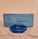 Fenton Vintage Rectangle Logo Dealer Sign Sapphire Blue Opalescent Glass