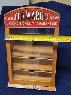Fermarud Scissors Shears Display Case 1940s Advertising