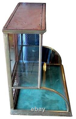 Flat-Top Nickel & Glass Jewelry Bakery Display Case For Stores