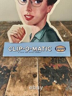 Fossil Clip-O-Matic Eyeglasses Store Countertop Display