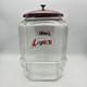 From The House Of Lance Glass Counter Display Jar 1950's Candy Display Jar