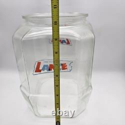 From The House of Lance Glass Counter Display Jar 1950's Candy Display Jar