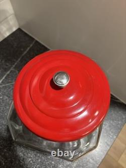 From The House of Lance Glass Counter Display Jar 1950's Candy Display Jar