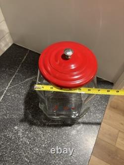 From The House of Lance Glass Counter Display Jar 1950's Candy Display Jar