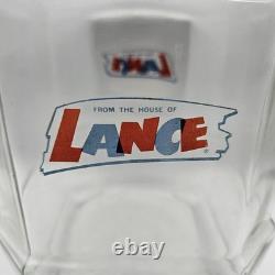 From The House of Lance Glass Counter Display Jar 1950's Candy Display Jar