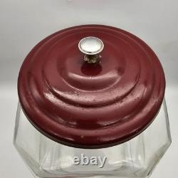 From The House of Lance Glass Counter Display Jar 1950's Candy Display Jar