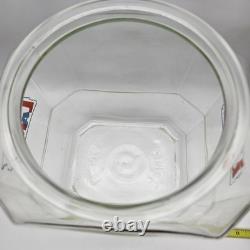 From The House of Lance Glass Counter Display Jar 1950's Candy Display Jar