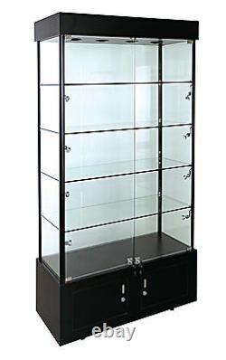 Fully Assembled Lighted Rectangular Tower Showcase Kdwa-002