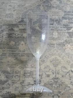 GIANT 3-FOOT TALL Plastic Sparkly Wine Glass with Stem Former Store Display