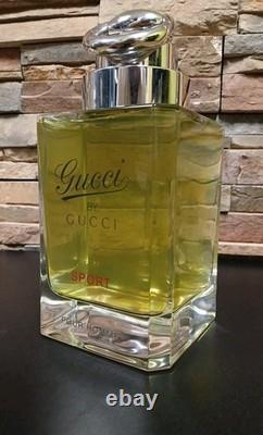 GUCCI By Gucci Sport Pour Homme STORE DISPLAY FULL XL Heavy Glass Bottle