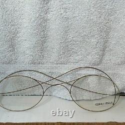 Giorgio Armani Wire Frames Very Large Display Oversized Spectacles Eyeglasses