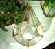Glass 5 Sided Hanging Store Display Candle Holder Plant Candy Terrarium 10x8inch
