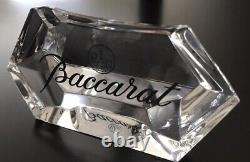 Glass BACCARAT France Crystal 6 STORE DISPLAY SIGN. PAPERWEIGHT. FIGURINE