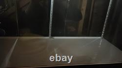 Glass Counter Display Case- Black OPEN BOX