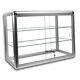 Glass Counter Display Case- Silver