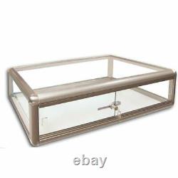 Glass Countertop Display Case Store Fixture Showcase with front lock