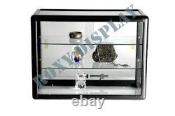 Glass Countertop Display Case Store Fixture Showcase with front lock SC-KDTOP-BK