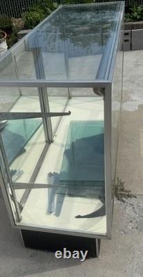 Glass Display Case For Store With Shelves & Lock