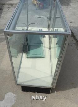 Glass Display Case For Store With Shelves & Lock