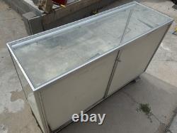 Glass Display Case For Store With Shelves & Lock